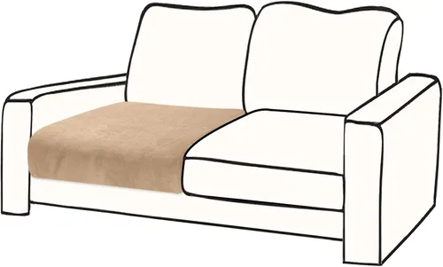 Vista 11 de BT.WA Funda de Cojín de Sofá de Terciopelo 1 Pieza Funda de Cojín de Asiento Elástica Funda de Sillón Fundas Separadas de Sofá Seccional Protector