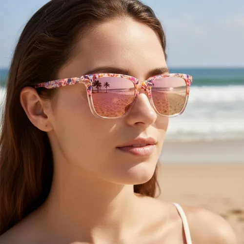Vista 47 de Carfia Chic - Lentes de sol polarizados para mujer, protección UV400, marco de acetato pulido a mano