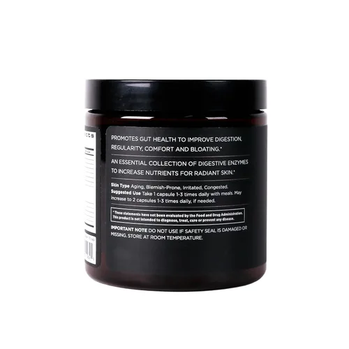 Vista 8 de OSMOSIS Suplemento enzimático de apoyo digestivo para el cuidado de la piel, 100 unidades Bioidentical enzymes improve digestion, regularity &