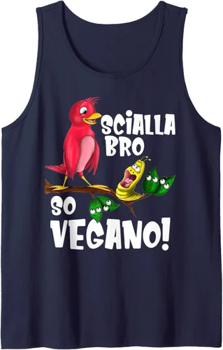Vista 7 de Scialla Vegano divertente Animalista Vegetariano vegan funny Tank Top