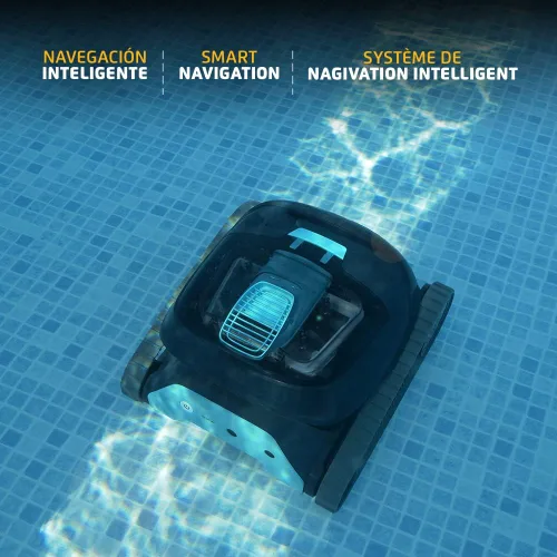 Vista 7 de Dolphin Liberty 200 - Aspirador robótico inalámbrico para piscina, capacidad de escalada de pared de carga inductiva simple, ideal para piscinas