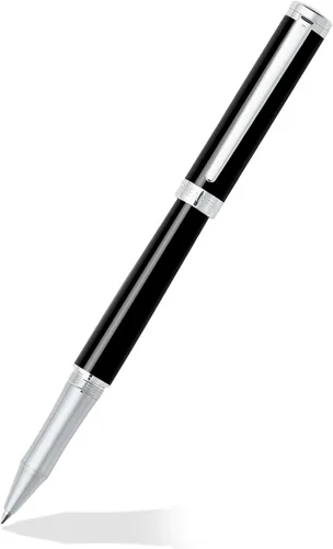 Vista 22 de Sheaffer Pluma estilográfica Intensity Onyx con ribete cromado y punta mediana