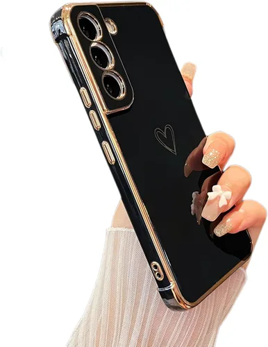 Vista 79 de ZTOFERA Funda diseñada para Google Pixel 7a, bonito diseño de corazones de amor con borde chapado y protección de lente de cámara, para Google Pixel