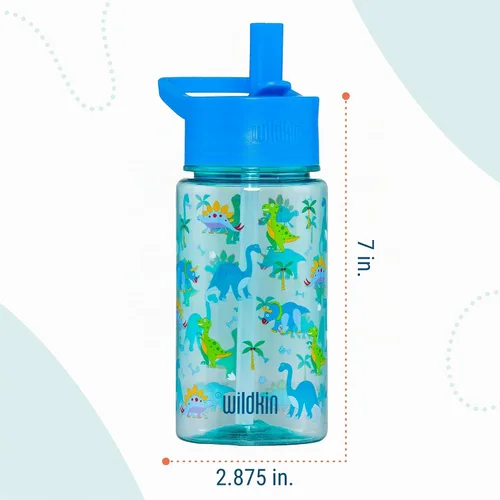 Vista 3 de Wildkin - Botella de agua de Tritan para niños de 16 onzas con tapa