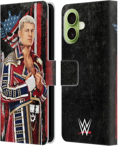Vista 57 de Head Case Designs Funda con licencia oficial de la WWE American Nightmare Flag Cody Rhodes compatible con Apple iPhone 11