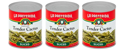 Vista 9 de La Preferida Tender Cactus - Nopalitos Tiernos, 28 onzas (paquete de 12)