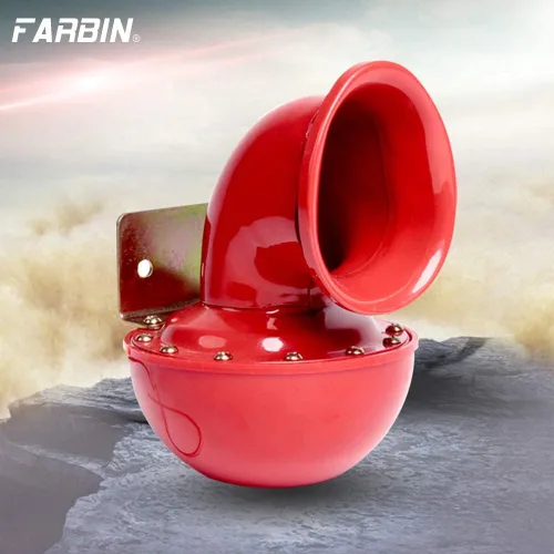 Vista 2 de FARBIN Bocinas súper fuertes de 12 V, bocina eléctrica con sonido de toro fuerte, bocina de aire para automóvil, motocicleta, camión, barco