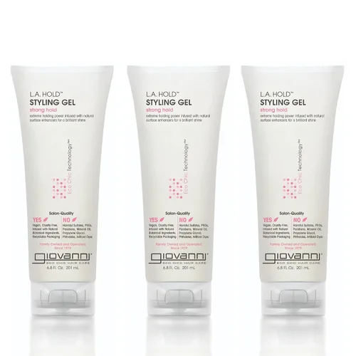 Vista 9 de GIOVANNI L.A. Hold Gel de peinado, agarre fuerte, gel para el cabello para mujeres y hombres, vegano, sin parabenos ni ftalatos, infundido