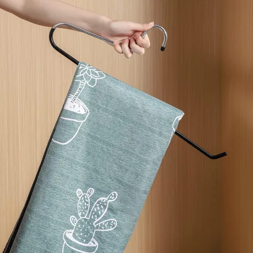 Vista 3 de Perchas para Mantas Perchas para Cortinas Resistentes que Ahorran Espacio Antideslizantes - Ideales para Colchas, Sacos de Dormir, Edredones