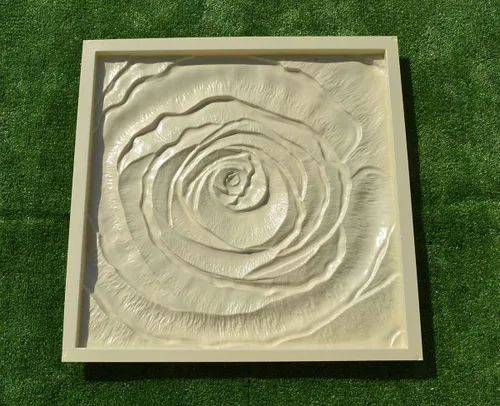 Vista 5 de BETONEX SvitMolds - Molde de pared para bricolaje, diseño de rosa, 3D, decoración de arte de pared, paneles decorativos de pared 3D01
