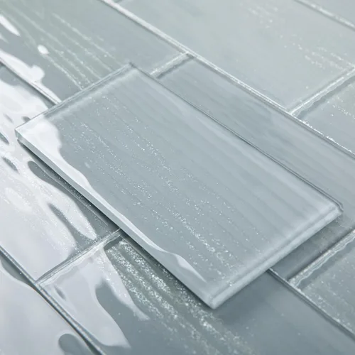 Vista 4 de Azulejos de cristal de metro de 3 x 6 pulgadas, color azul cobalto para pared de cocina, baño, paquete de 32 hojas Azul cobalto - 32 hojas