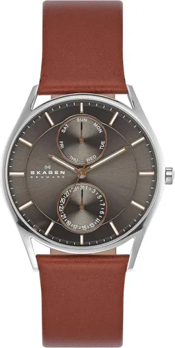 Vista 8 de Skagen Holst - Reloj para hombre con malla de acero inoxidable o correa de cuero