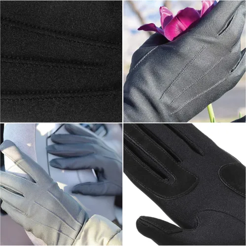 Vista 3 de isotoner womens Spandex Cold Weather Stretch Gloves With Warm Fleece LiningGloves