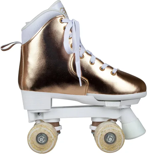 Vista 5 de Circle Society Adjustable Kids Roller Skates, Sizes 12-3 & 3-7 US, Indoor & Outdoor Roller Skates, Comfortable Lace-Up Design for Beginners, Fun