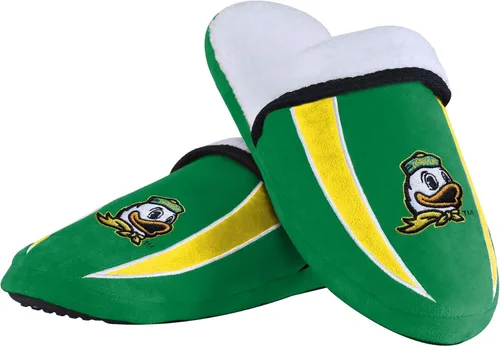 Vista 18 de FOCO mens NCAA College Team Logo Sherpa Moccasin Slippers