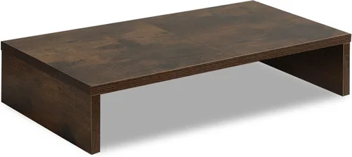 Vista 16 de TEAMIX Paquete de 2 soportes para monitor de 20 pulgadas, soporte de escritorio negro para PC/TV/portátil/impresora, organizador de estante