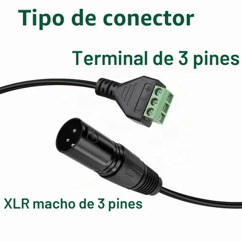 Vista 3 de 4PCS XLR Macho y Hembra Conector a 3 Pin Tornillo Terminal Cable