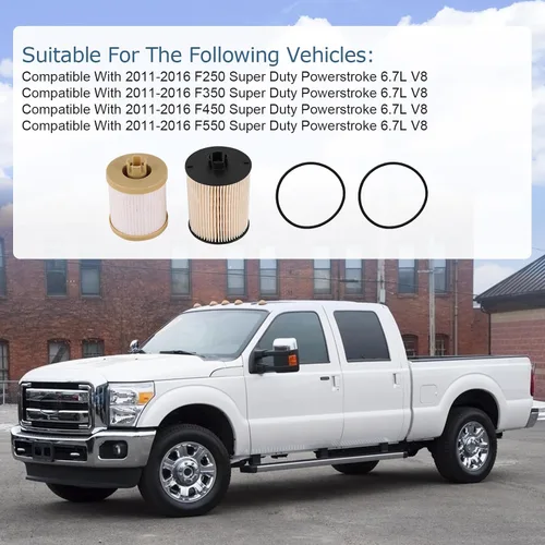 Vista 3 de DICMIC Filtro de combustible compatible con Ford F250 F350 F450 F550 Super Duty 6.4L Diesel 2008-2010 Reemplazo # FD-4617, 3C346731AA, 3C346731AA