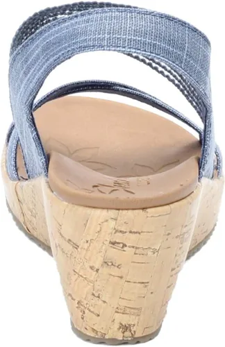 Vista 2 de Skechers Beverlee - Sandalias altas de plataforma de cuña para mujer