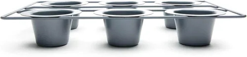 Vista 11 de Fox Run Molde Antiadherente para Popovers, Molde para Pudín Yorkshire de 6 Tazas, Gris