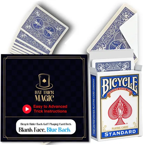 Vista 13 de Bicycle Rider Back Gaff - Barajas de cartas (26 rojo/rojo 26 azul/azul)