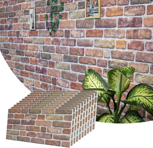 Vista 46 de Dundee Deco Paneles de pared 3D de ladrillo sintético, revestimiento, paneles de pared con aspecto de piedra gris, revestimiento de espuma