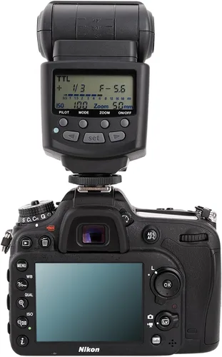 Vista 8 de Meike MK430N TTL Flash de cámara Speedlite con pantalla LCD compatible con cámaras Nikon D7100 D5300 D5200 D3500 D3100 D600 D800 D3200 D90 D80 D300