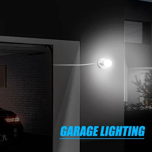 Vista 7 de 1 enchufe de luz de 9.84 pies con cable E26/E27 con interruptor de encendido/apagado, extensión de cable de luz colgante, para iluminación
