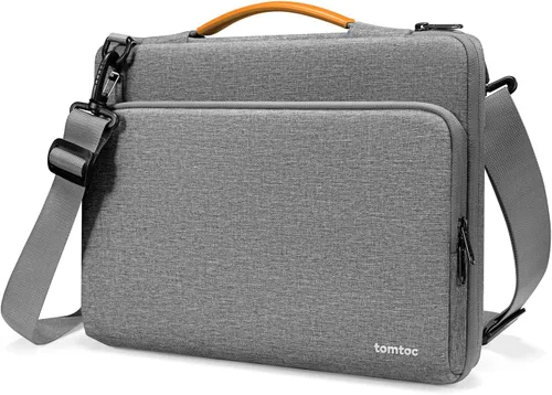 Vista 11 de Tomtoc 360° - Bolsa de hombro protectora para MacBook Air M5/A3449 de 13 Negro
