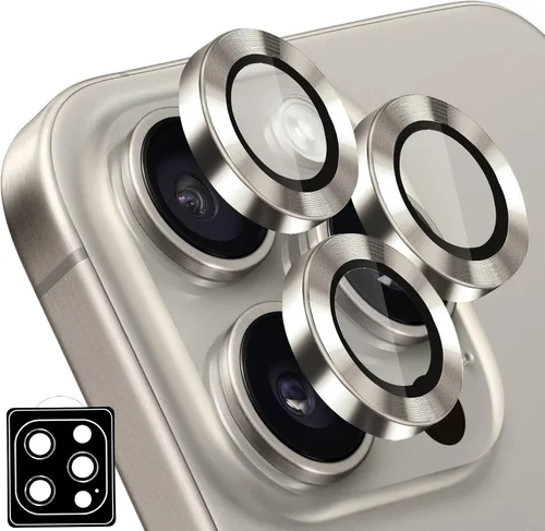 Vista 50 de Compatible con iPhone 13 Pro para iPhone 13 Pro Max, protector de lente de cámara antiarañazos, vidrio templado 9H, protector de cámara de metal a