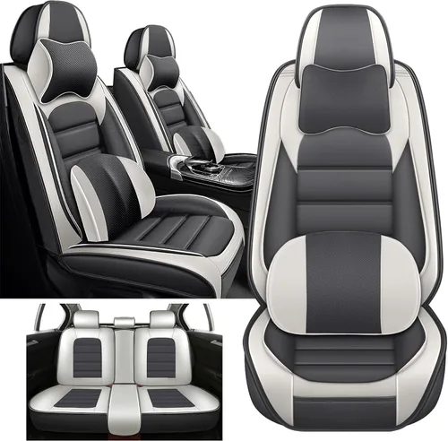 Vista 27 de Funda de cuero de 2 asientos para Mazda CX-3 CX-30 CX-5 CX-50 MX-30, antideslizante, impermeable, resistente al desgaste, funda universal