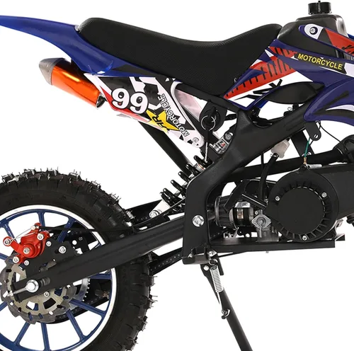 Vista 6 de YOXIER - Motocicleta de cross para niños de 50 cc, 2 tiempos, moto de cross