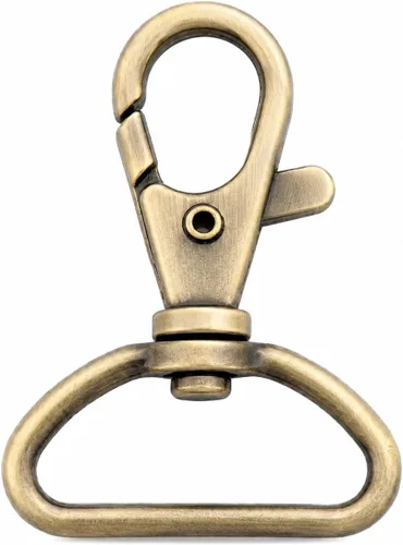 Vista 20 de CRAFTMEMORE Broches giratorios de langosta clásicos, ganchos a presión CS10 para monedero, clip de 5/8 pulgadas, 3/4 pulgadas, 1 pulgada, paquete