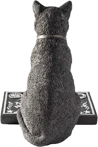 Vista 2 de Pacific Giftware Gato negro con tablero de espíritu, estatua de Ouija para decoración del hogar