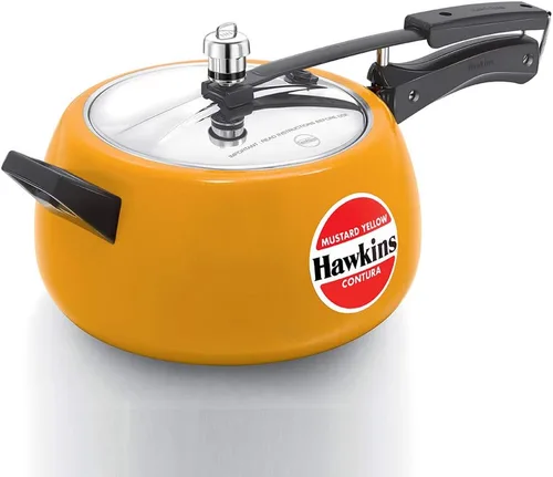 Vista 8 de Hawkins Olla a presión Contura de 5 litros, cocina de tapa interior Handi con revestimiento de cerámica, rojo tomate (CTR50)