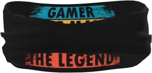 Vista 5 de Gamer The Man The Myth The Legend Headband for Men Women Sports Sweatband for Fitness Exercise Moisture Wicking Running Yoga Hairbands