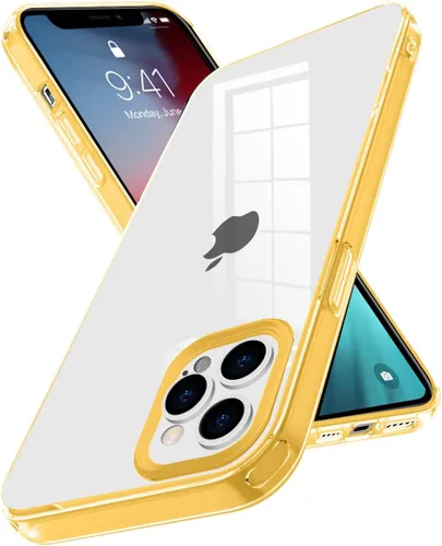 Vista 8 de Funda protectora transparente para iPhone 12 Pro Max, funda protectora de esquina reforzada contra arañazos, policarbonato duro + carcasa de TPU