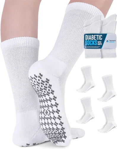 Vista 8 de Doctor's Select® Diabetic Socks for Men and Women - Non-Binding Neuropathy Socks for Diabetics Men Non Grip & Grip Socks