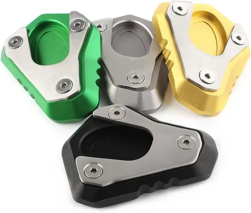 Vista 5 de Liru - Soporte extensor lateral de motocicleta para Kawasaki Z900 2017 2018 2019 2020, verde