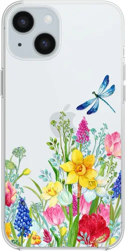 Vista 8 de Blingy's Funda compatible con iPhone 15, divertido estilo gato con patrón de hojas de otoño, lindo diseño de animales de otoño, funda protectora