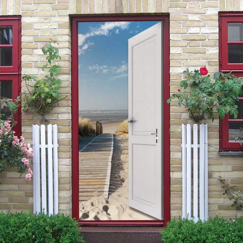 Vista 83 de Calcomanías 3D para puerta, murales para despegar y pegar, papel tapiz de caballo, calcomanías autoadhesivas extraíbles de PVC, impermeable, póster