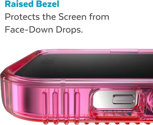 Vista 7 de Speck Funda transparente para iPhone 14 Pro - Protección delgada contra caídas, resistente a los arañazos y antiamarilleamiento con agarre