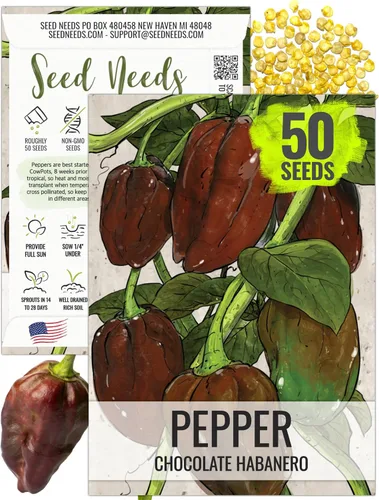 Vista 118 de Seed Needs - Semillas de pimiento arcoíris para plantar verduras, 1 paquete