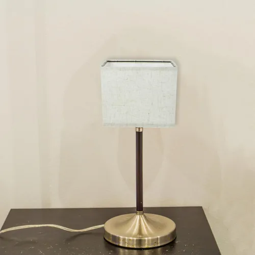 Vista 2 de Kichvoe Pantalla de lino beige para enchufe de luz E27, pantalla rectangular para lámpara de pie, cubierta de lámpara de tela extraíble para uso