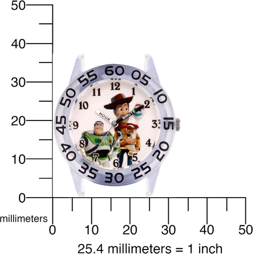 Vista 5 de Disney Toy Story - Reloj analógico de cuarzo para niños, con correa de nailon, Verde, Classic