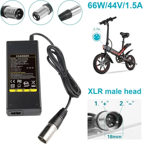 Vista 4 de Fancy Buying - Cargador de 44V para batería de plomo ácido de 36V Razor MX500 MX650, GT GT750, Izip I600 I750 I1000 Mongoose M750 Patinete eléctrico