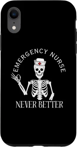 Vista 8 de iPhone 14 Funny ER Nurse ED Enfermera Sala de Emergencias Enfermera Halloween Regalos Caso