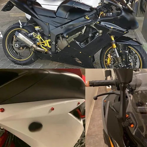 Vista 5 de Kits de carrocería 195 piezas de tornillos de fijación de pernos de carenado para Yamaha R1 R6 R3 FZ1 FZ6 FZ8 FZ8 FZ07 FZ09 MT03 MT07 MT09 MT10 XJ6