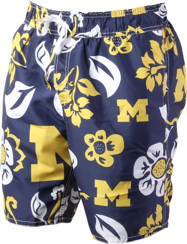 Vista 7 de Wes and Willy NCAA Traje de baño floral para hombre