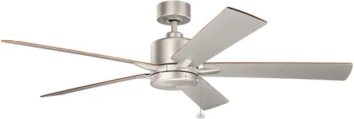 Vista 2 de KICHLER 330243NI, ventilador de techo Bowen de níquel cepillado de 60 pulgadas